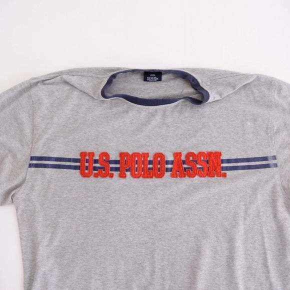 Vintage Y2K US Polo Assn. Grey Long Sleeve T-Shirt Size 2XL - Picture 10 of 15